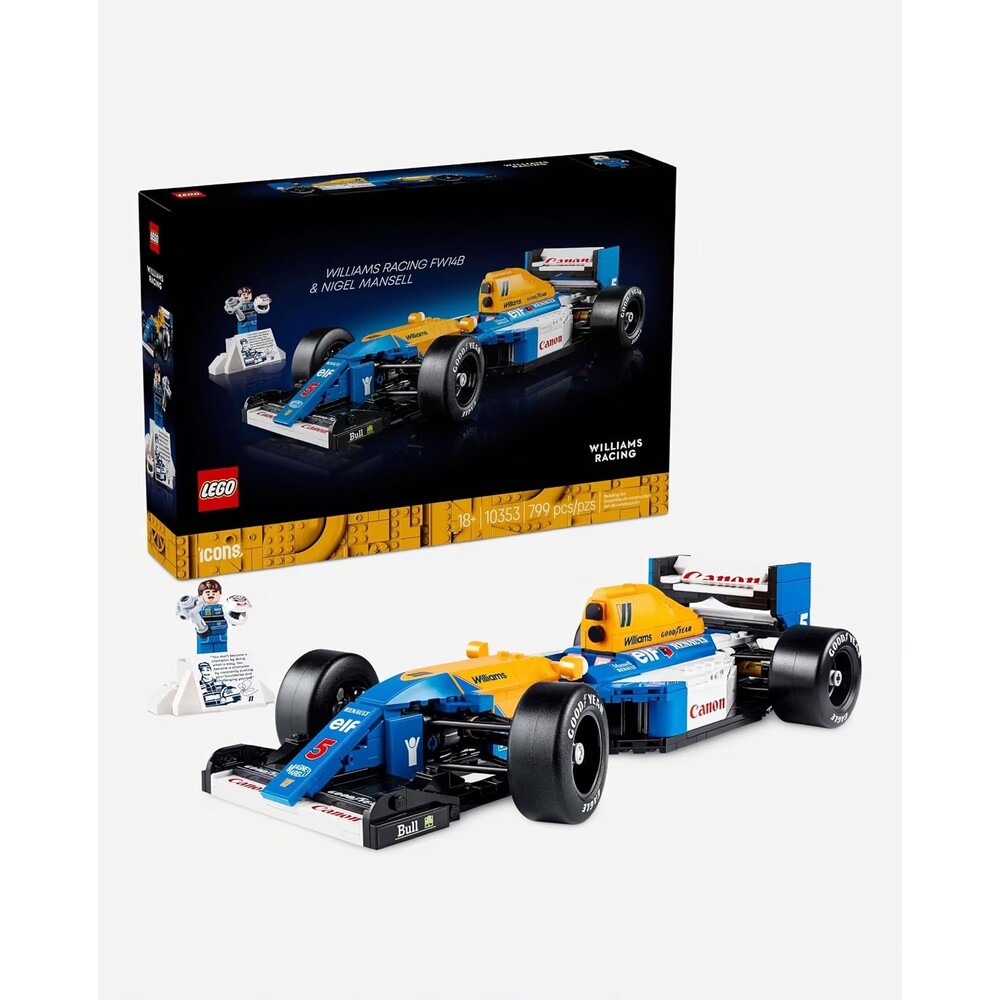 LEGO Icons: Williams Racing FW14B & Nigel Mansell (10353) F1 Model Car Kit
